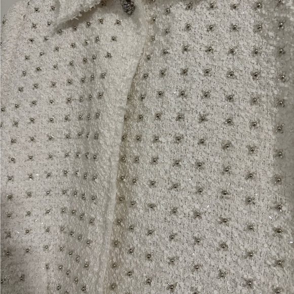 JASON WU Snow White Woven Beaded Button Jacket - Picture 5 of 10